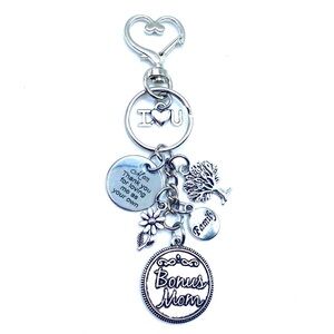 Bonus Mom Keychain Bag Charm Stepmother